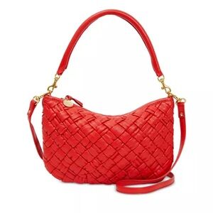 Clare V Petite Moyen Crossbody Puffy Rosa NWT